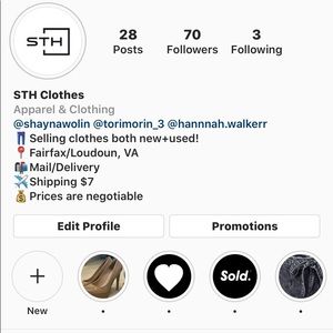 Follow our Instagram! @sth_clothes